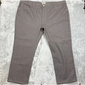 Ablanche New York Jeans Men 52x32 Brown Straight Leg Denim Cotton